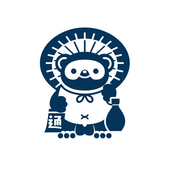 Tanuki （ the raccoon dog）.japanese lucky charms